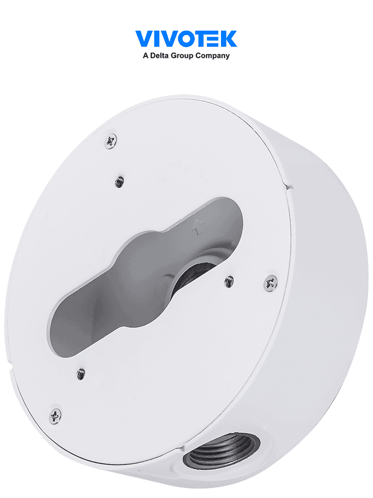 [AM-71E-V02] VIVOTEK AM-71E-V02 - Caja de conexiones para exterior, para camaras bullet y domo, color blanco, Material de aleacion de aluminio
