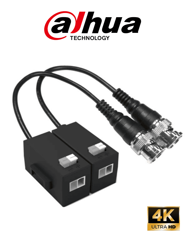 [DH-PFM800-N] DAHUA DH-PFM800-N - Par de transceptores pasivos HDCVI 4K / 1 canal de transmisión de video / 720P hasta 400m (1312.34ft) 1080Phasta 250m(820.21ft) / UTP CAT 5E & CAT6 / Anti intertferencia hasta 60db / Compatible con formatos HDCVI, AHD, TVI y CVBS