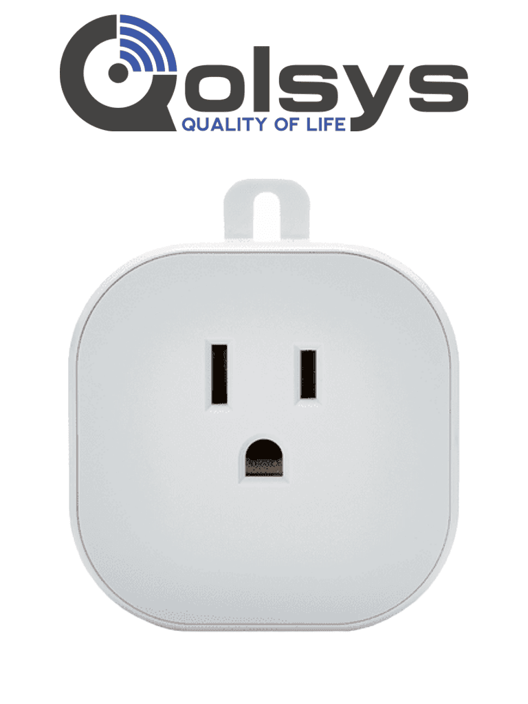 [QZ2131-840] QOLSYS IQOUTLET - Tomacorriente Inteligente Z-Wave . Convierte Cualquier tomacorriente en uno inteligente. Para funcionar en la plataforma de alarm.com