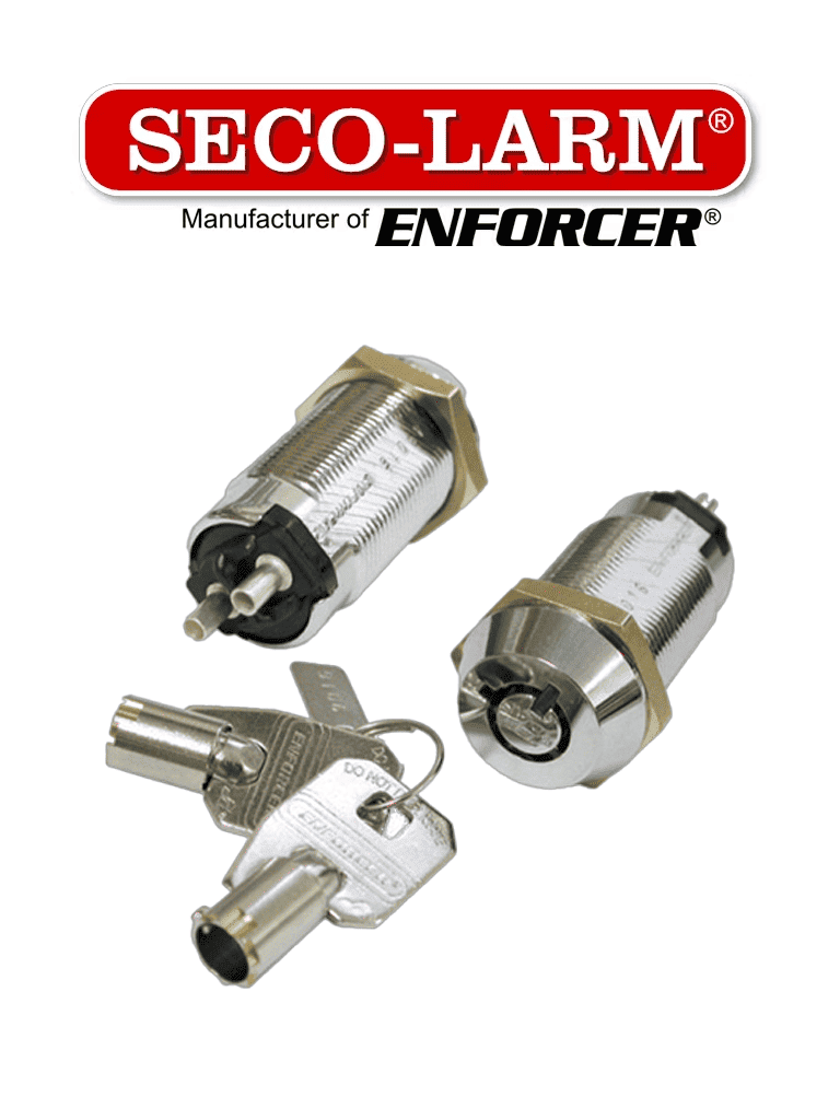 [SS-090-2H1] Seco-Larm SS-090-2H1 - Interruptor tubular con llave