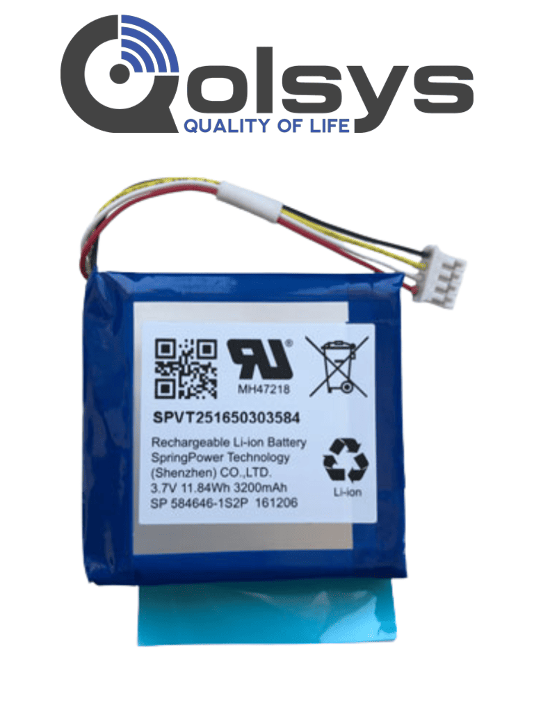 [QR0041-840] QOLSYS IQ PANEL 2 BATTERY - Batería de repuesto para panel Qolsys IQPanel2 / IQPanel2+