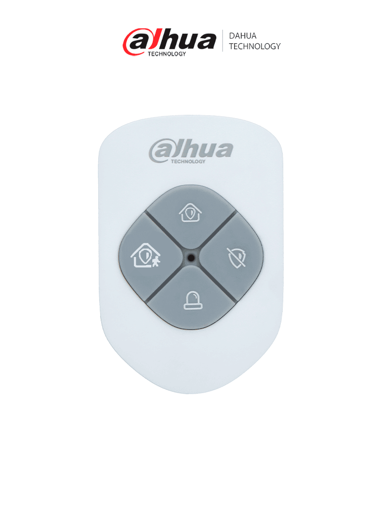 [DHI-ARA24-W2] DAHUA DHI-ARA24-W2 - Control remoto tipo llavero, Cuenta con 4 botones: armado, desarmado, en casa y emergencia, LED indicador de estado (verde y rojo), App DMSS, Frecuencia 433 MHz, Tecnología: AirShield, Compatible con HUB 1.0 y HUB 2.0