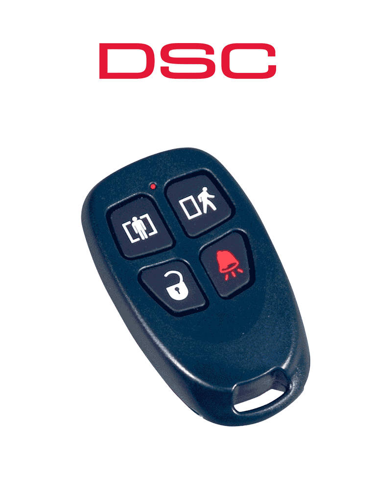 [WS4939] DSC WS4939 - Llavero de 4 botones programables Inalámbrico con frecuencia 433 Mhz compatibles con Power Series, Impassa y Maxsys
