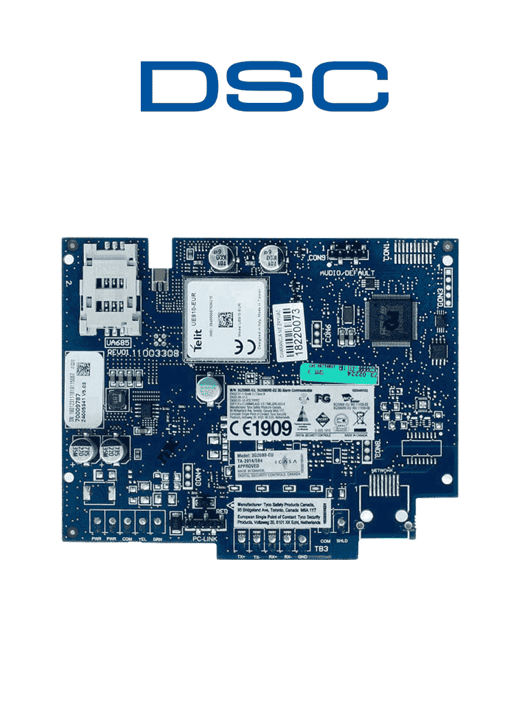[3G2080E-LAT] DSC 3G2080ELAT - Neo Comunicador de Alarma Celular 3G2080 Con aplicación "ConnectAlarm"