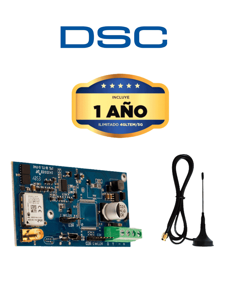 [LE4050M] DSC LE4050M - Comunicador celular DSC Connect dual eSIM 5G/LTE compatible con PowerSeries y Power Series Neo #TRICOLOR