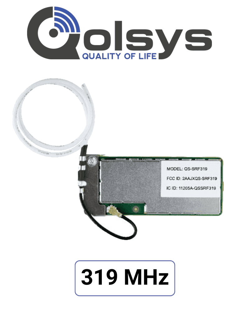 [QC0001-840] Qolsys IQCard 319 MHz - Permite retomar instalaciones que utilizan sensores en 319MHz y actualizar el sistema con los nuevos paneles IQ panel de 4ta generación