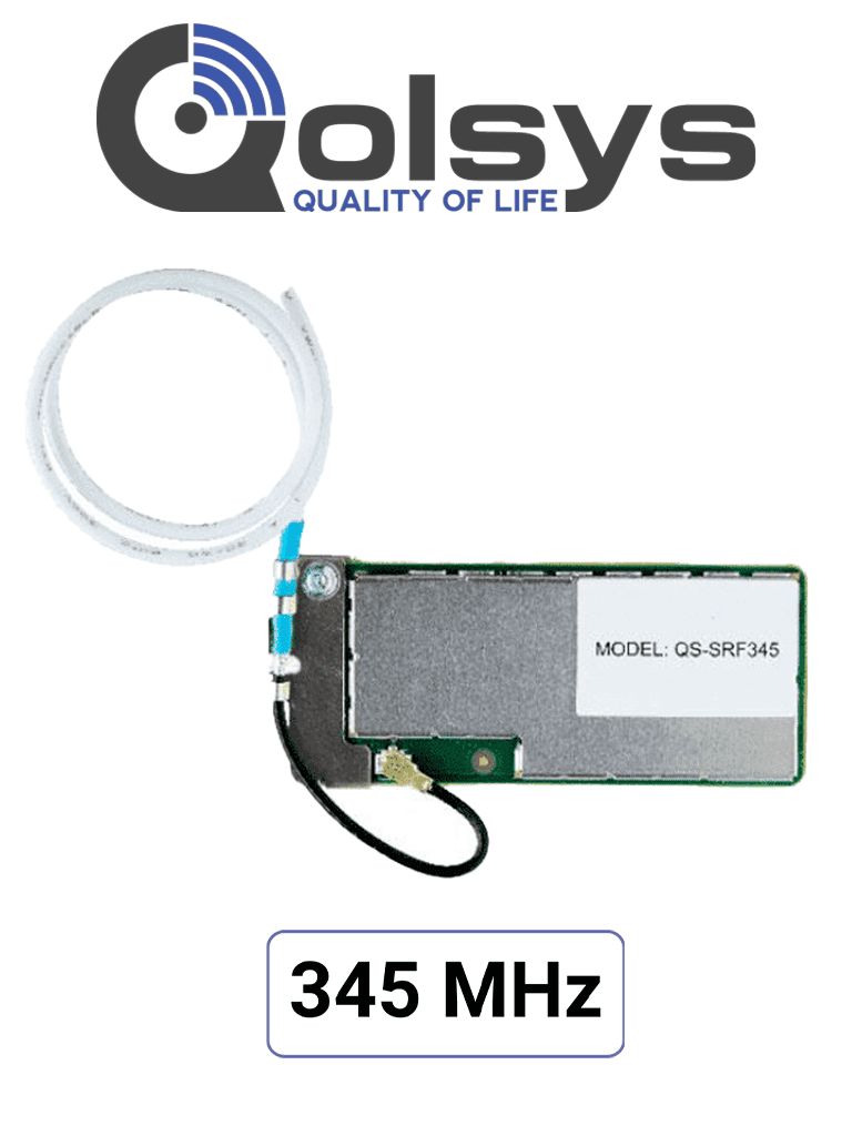 [QC0005-840] Qolsys IQCard 345 MHz - Permite retomar instalaciones que utilizan sensores en 345MHz y actualizar el sistema con los nuevos paneles IQ panel de 4ta generación