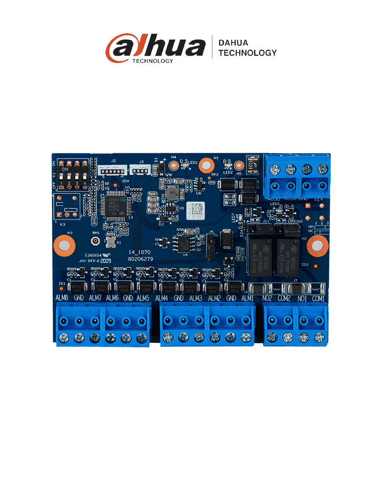 [DHI-ARM808-RS] DHI-ARM808-RS Módulo de expansión de entradas para paneles/ 8 entradas de alarma/ 2 salidas NO-NC con jumper/ Direccionable con DIP Switch/ Configuración para fin de línea de 2K7, 4K7 y 6K8/ Para paneles ARC3008C, ARC9016C, ARC2008C y ARC2016C