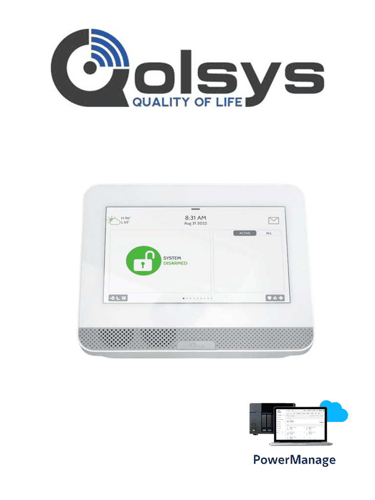 [IQPH391] QOLSYS IQ4 HUB POWER MANAGE - Sistema de Alarma IQPanel4 HUB Autocontenido #IQPM #IQPANEL