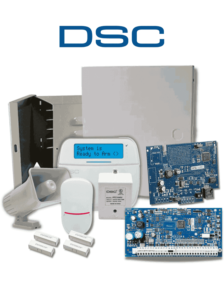 [NEO-LCD-SIRENA-IP-SB] DSC NEO-LCD-SIRENA-IP-SB- Paquete SERIE NEO con panel HS2032 de 8 zonas expandible a 32, Teclado LCD HS2LCDN con Sirena de 30W y su gabinete incluye Comunicador IP TL280E . Sensor PIR Cableado LC200, 2 SM433TQW , Transformador y Gabinete