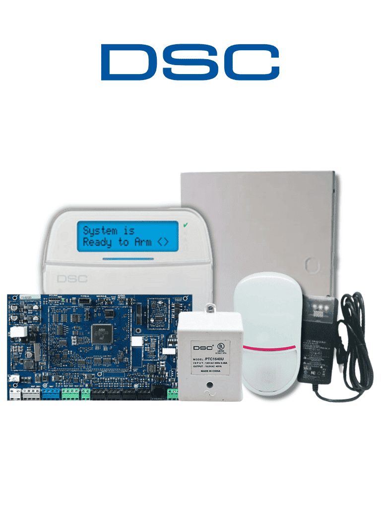 [KITDSCPROBASIC] DSC Pro Basic - Paquete Pro 32 zonas con comunicador IP integrado/ Panel HS3032/ Teclado HS2LCDPRO / Fuente HS65WPSNA / Sensor LC203 / Gabinete PC5003