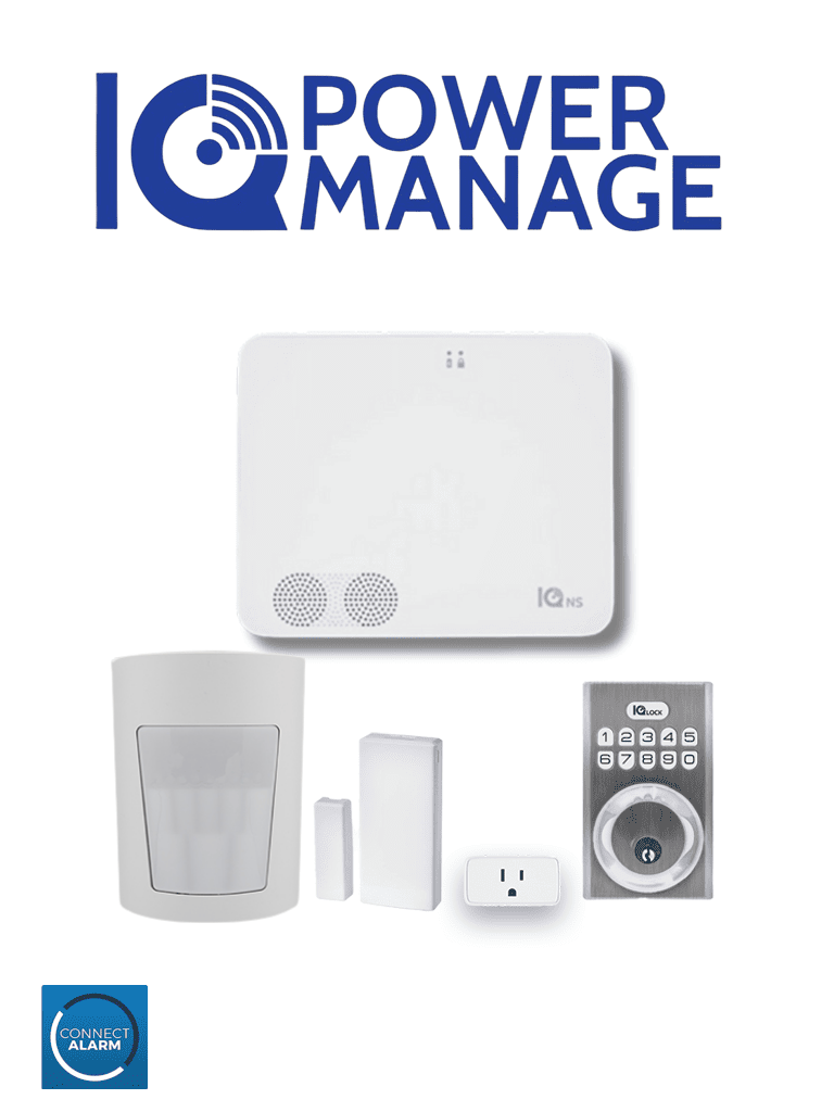 [QOLSYSIQ4NSPOWERMANAGEAutomationKIT] QOLSYS IQ4 NS POWER MANAGE Automation KIT - Paquete que contiene Sistema IQ 4 NS POWER MANAGE, 1 sensor PIR inalámbrico PGP9914, 1 sensor magnético inalámbrico PG9303, 1 enchufe inteligente y una cerradura power G #IQPM