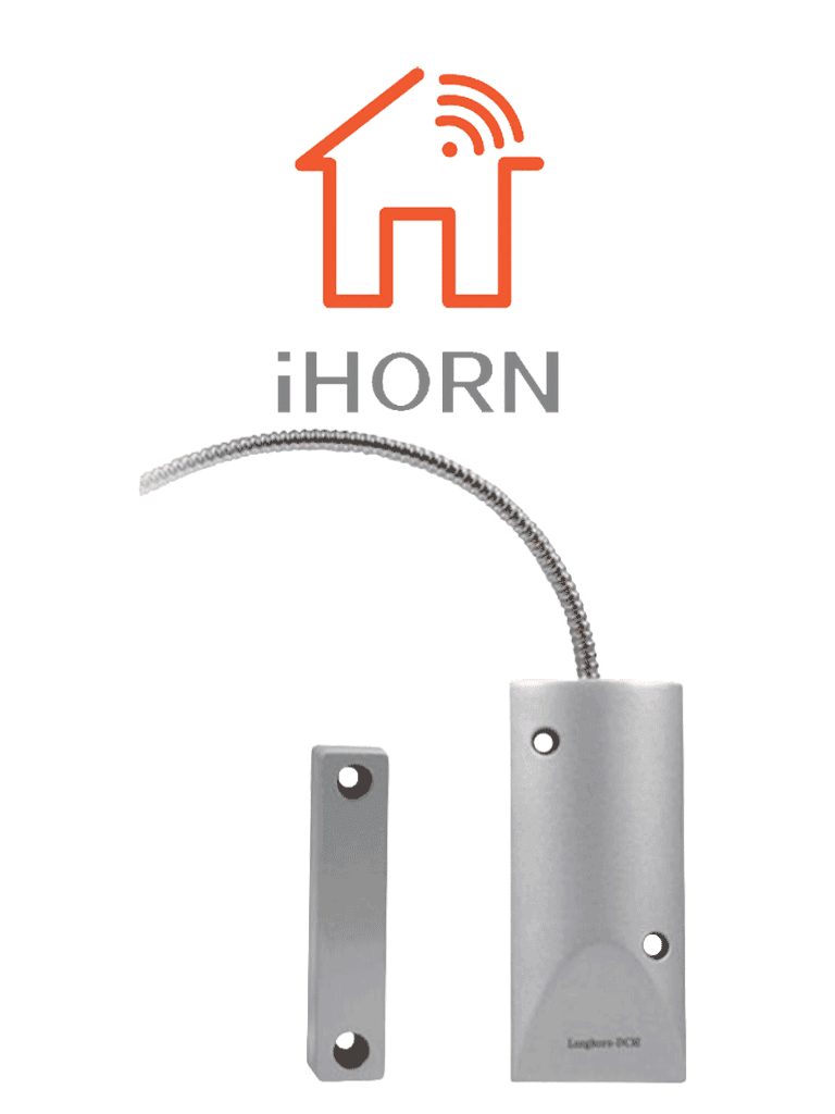 [HO-03I] IHORN HO03I - Sensor Magnético de Cortina Metálico /NC compatible con paneles IHORN / RISCO / DSC / BOSCH .