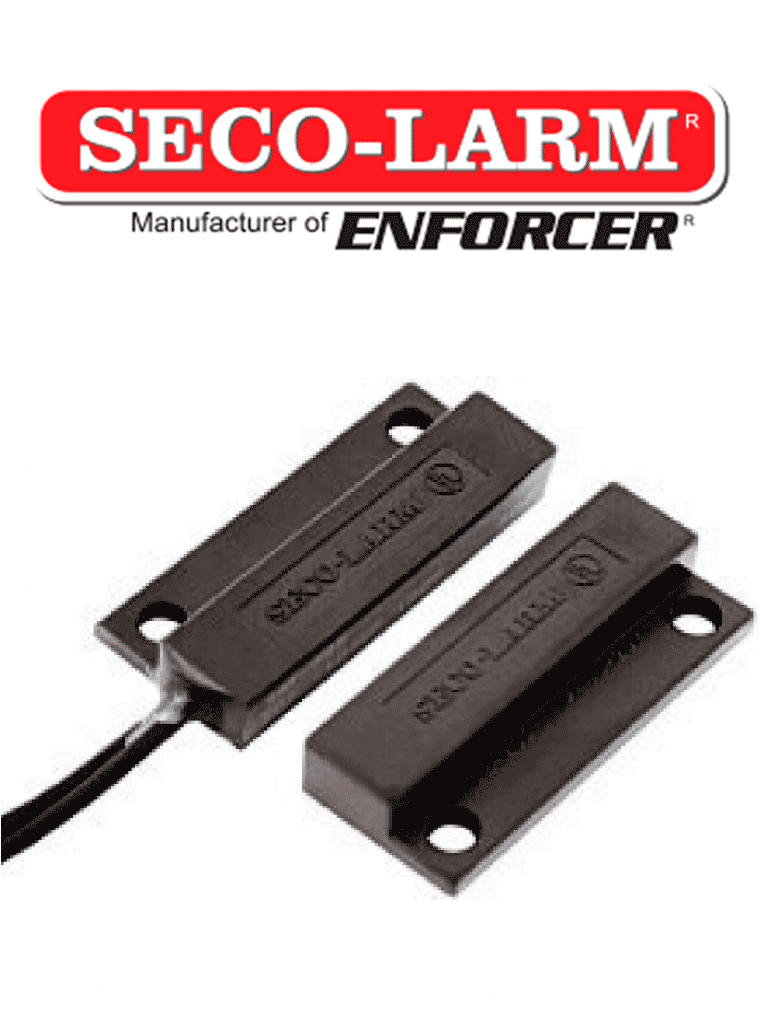 [SM-205Q/BR] Seco-Larm SM205QBR - Contacto Mini con montaje de tornillo o adhesivo. Gap 3/4 CAFÉ Compatible paneles DSC / RISCO / BOSCH