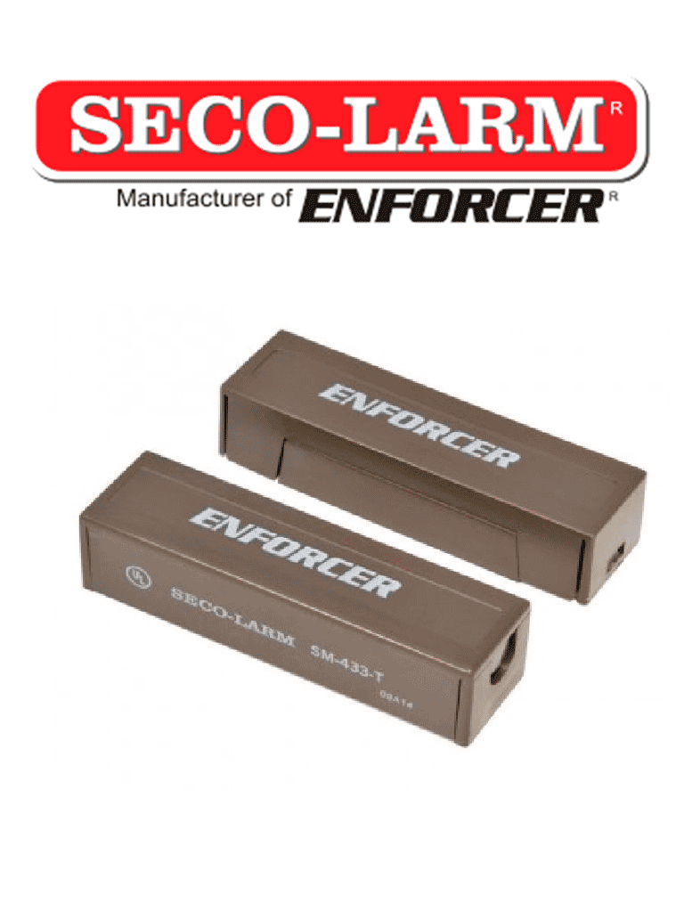 [SM-433-TQ/B] Seco-Larm SM433TQB - Contacto magnetico CAFE de sobreponer 1-1/4" (31mm) Gap Compatible paneles DSC / RISCO / BOSCH #cer