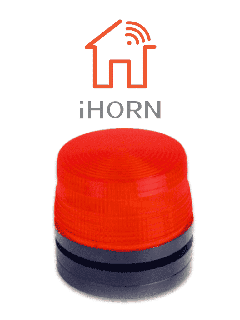 IHORN HC-05-LED - Estrobo Color Rojo / 90 Destellos por minuto compatible con paneles IHORN / RISCO / DSC / BOSCH #cer .