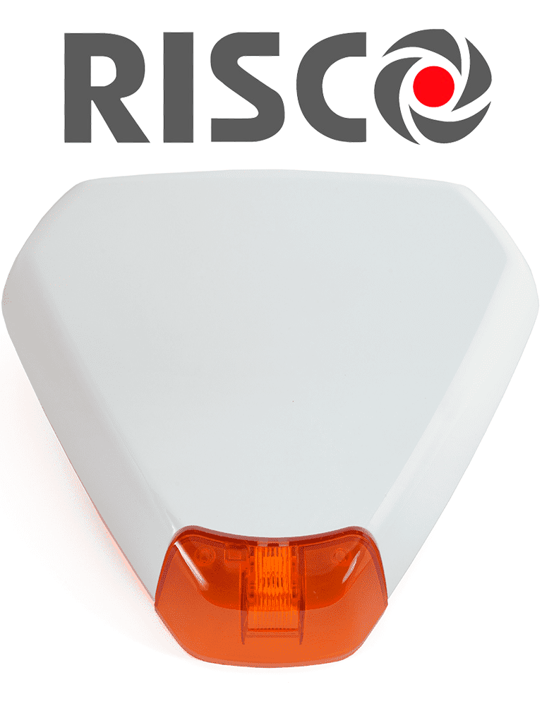 [RWS50] RISCO RWS50 - Sirena Triangular Exterior Inalambrica / Estroboscopica / 433 Mhz / Compatible con Wicomm-LightSYS Plus+