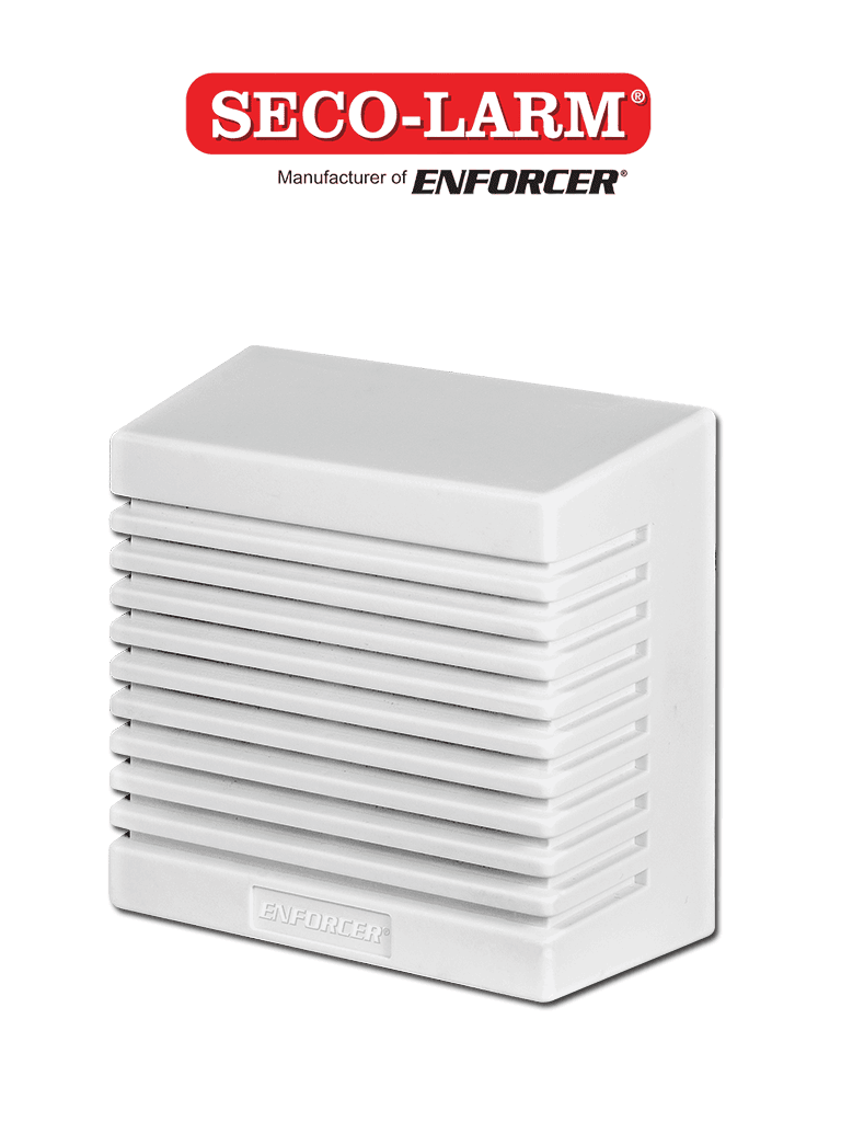 [SH-525SQ] SecoLarm SH-525SQ- Sirena Cableada para Interior de dos tonos para montaje en superficie