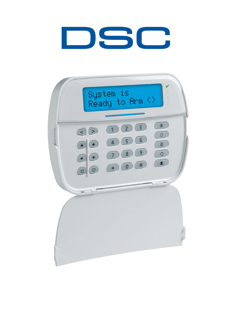 [HS2LCDWFP9N] DSC HS2LCDWFP9 - Teclado LCD Alfanumérico Inalámbrico PowerG con credencial de proximidad compatible con NEO