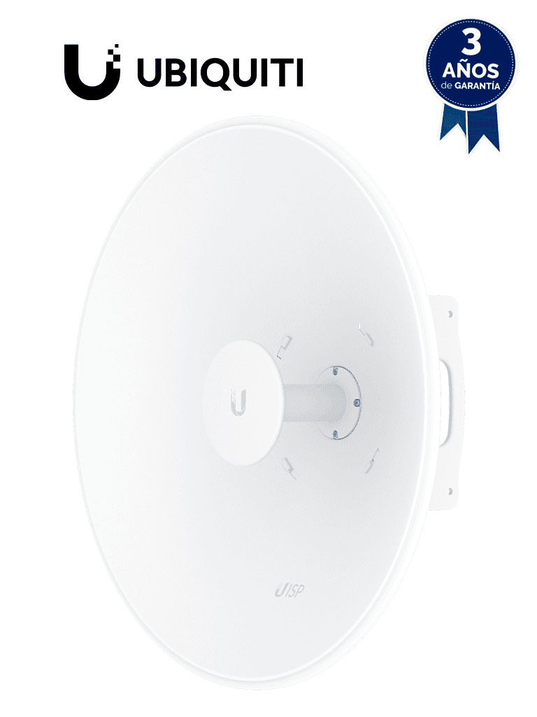 UBIQUITI UISP-DISH - Antena de plato de 30 dBi, rango de frecuencia extendido de 5.15 a 6.87 GHz#UBILOCO