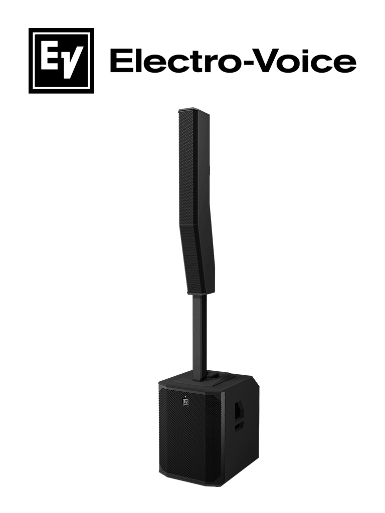 [EVOLVE70] ElectroVoice M_EVOLVE70 - Sistema de Altavoz Portatil Amplificado / Bluetooth / Columna 8x4.7" / Subwoofer 15" / Negro