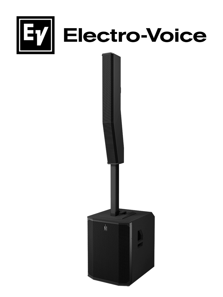 [EVOLVE90] ElectroVoice M_EVOLVE90 - Sistema de Altavoz Portatil Amplificado / Bluetooth / Columna 8x4.7" / Subwoofer 18" / Negro
