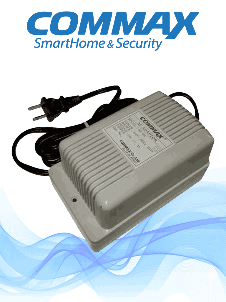 COMMAX RF2A - Fuente de alimentación 24V DC 1A distribuidores de piso y edificio de la línea departamental de videoporteros Modum y de audio #Audiogate/ #Modum