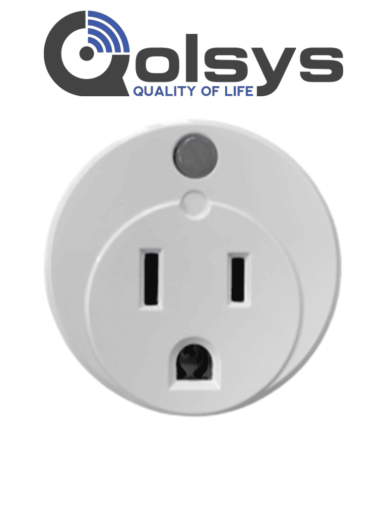 QOLSYS IQSMARTPLUG - Plug Inteligente Z-Wave Ultra Compacto con Medidor de Energía compatible con Paneles Qolsys (Alarm.com)