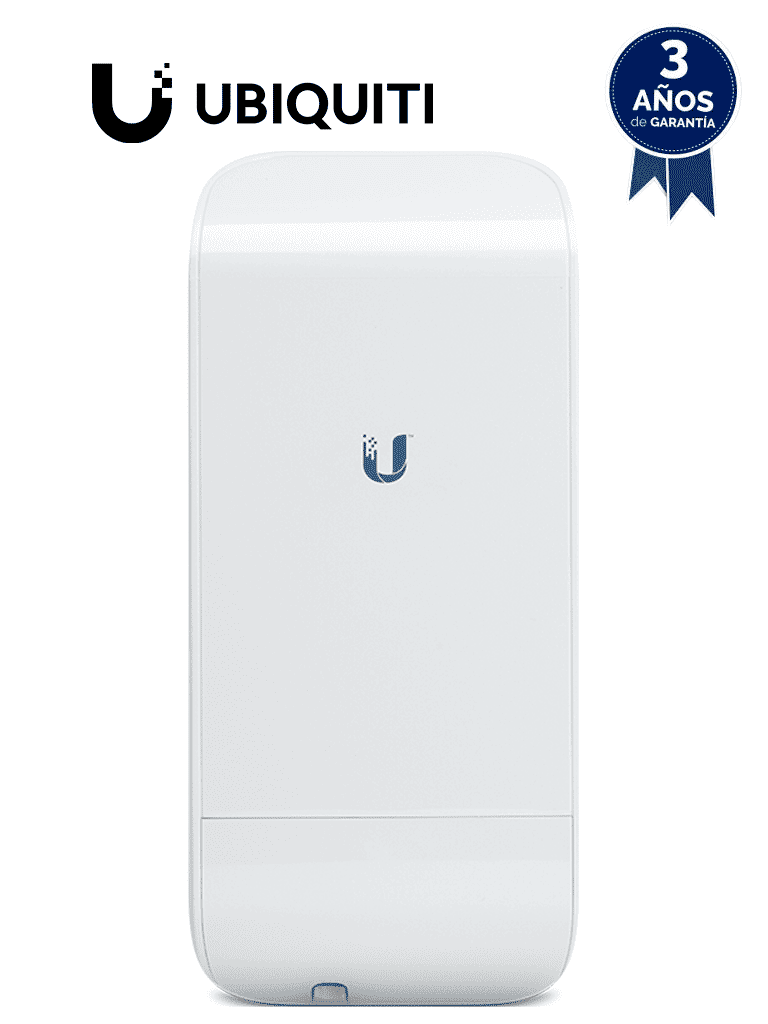 [LOCOM2] UBIQUITI NANOSTATION LOCOM2 - Radio con antena integrada Airmax 2.4GHz para uso en exteriores con tecnología MIMO. Cuenta con un panel de antena de 8 dBi y una potencia de transmisión de 23 dBm, ofrece un rendimiento de hasta 150 Mbp