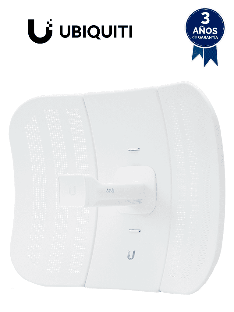 [LBE-M5-23] UBIQUITI LiteBeam M5 LBE-M5-23 - Radio (CPE) airMAX M5 operando en 5 GHz (5150 - 5875 MHz) con antena integrada de 23 dBi y potencia de transmisión de 25 dBm. Cuenta con 1 puerto Ethernet (10/100), ofrece un rendimiento de hasta 100 Mbps.