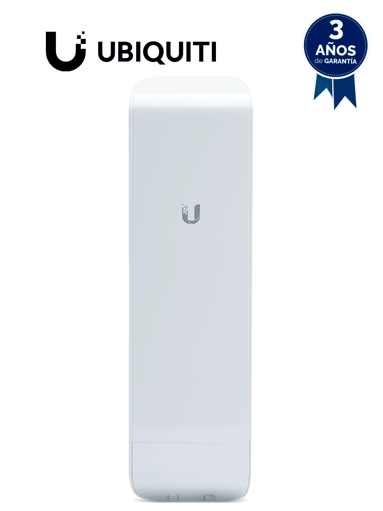 [NSM5] UBIQUITI NanoStation M5 NSM5 - Radio (CPE) airMAX M5 de 5 GHz con antena panel integrada de 16 dBi, 27 dBm, 2 puertos Ethernet 10/100 y rendimiento de hasta 150 Mbps. Ideal para PtMP y tecnología MIMO. #UBI2 #MCI2