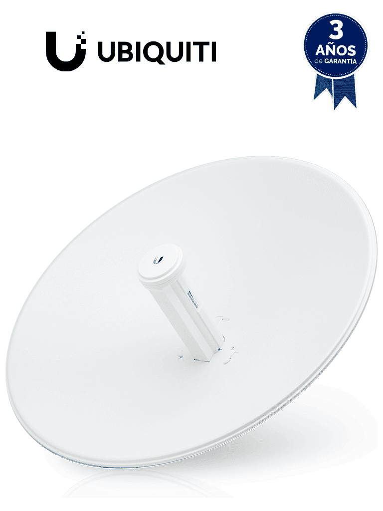 [PBE-5AC-500] UBIQUITI POWERBEAM AC PBE-5AC-500 -Radio Airmax AC 5.8GHz para exteriores con tecnología MIMO, incluye antena de 27 dBi con radomo para un rendimiento hasta de 450 Mbps.