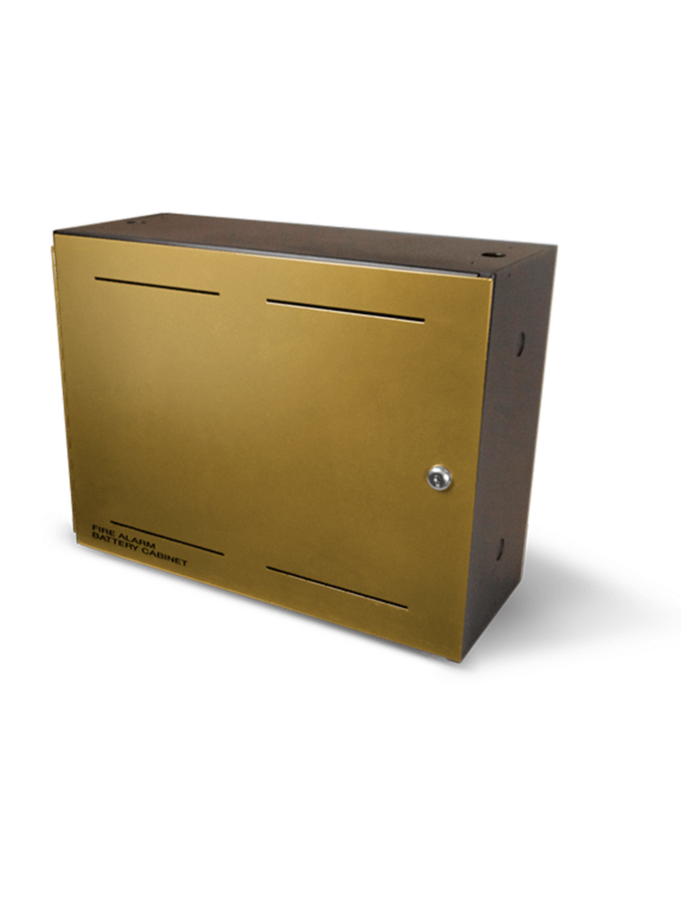 KIDDE BC1 - Gabinete de Baterías / Puerta Bronce / Soporta baterías de hasta 40 Ah