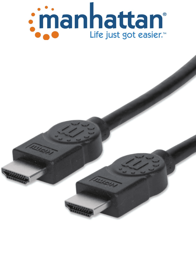 [353274] MANHATTAN 353274 - Cable HDMI de Alta Velocidad de 7.5 Metros/ Resolución 1080/HDMI Macho a Macho/ Soporta Canal de Retorno de Audio (ARC)