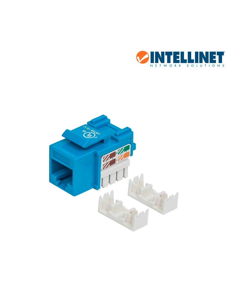 [210546] INTELLINET 210546 - Jack CAT 5e / De impacto 110 / Keystone / Color azul