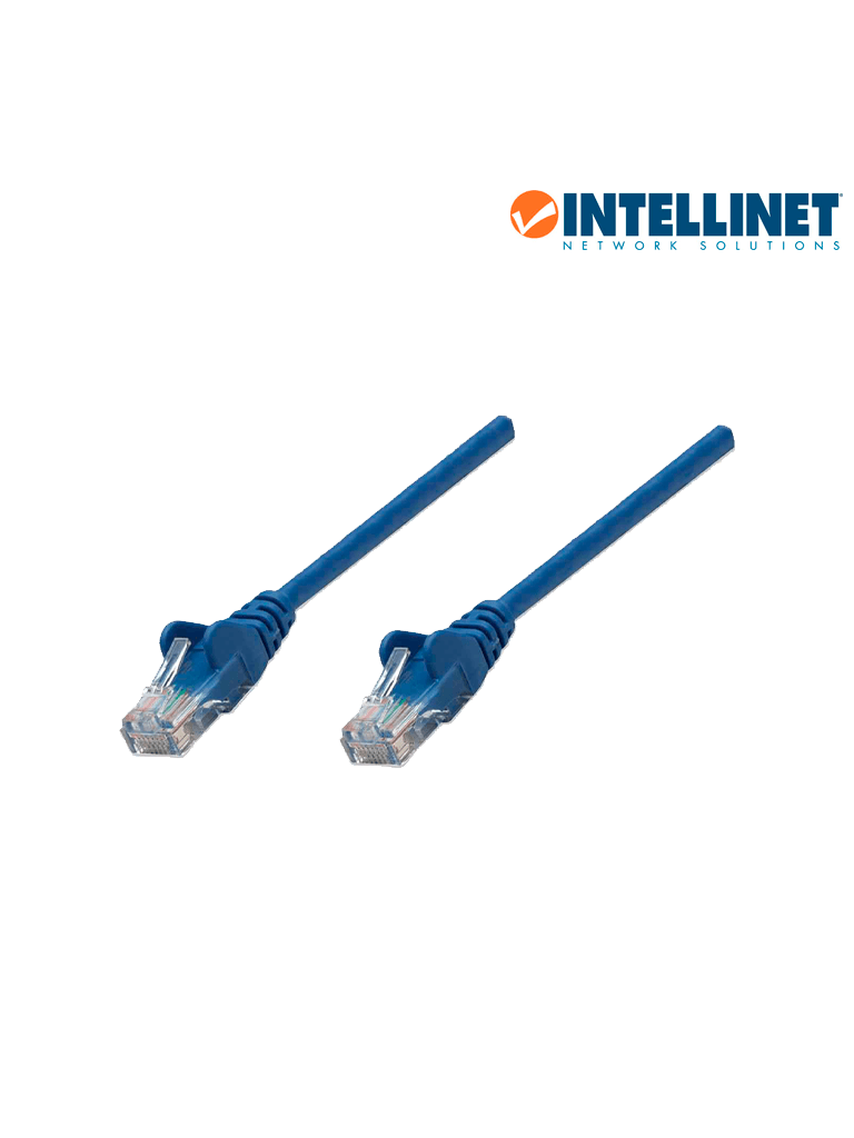 [318129] INTELLINET - 318129 - Patch Cord Cat5e, UTP / RJ45 Macho / RJ45 Macho, 0.5 m (1.5 ft.), Azul