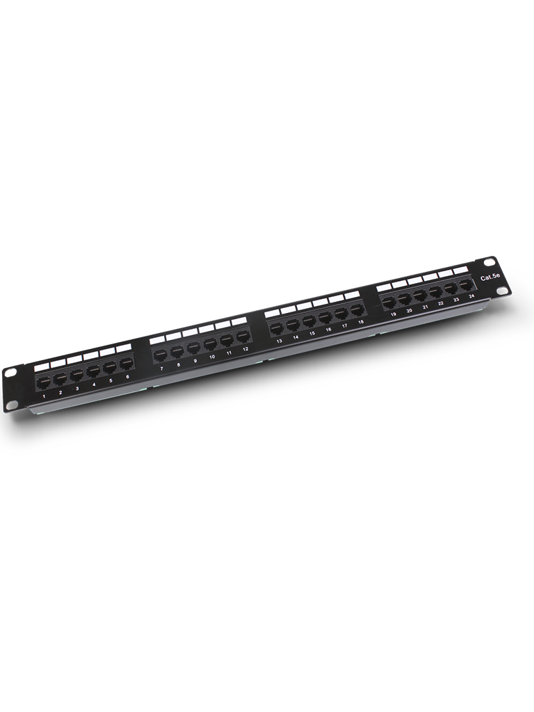 SAXXON P19724N5 - Patch Panel 24 puertos / CAT 5E / 19 Pulgadas / Montaje en rack / 1U