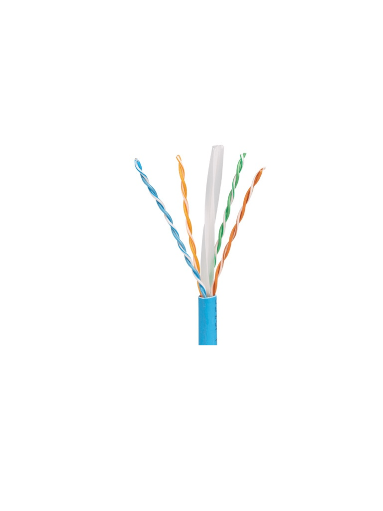 [PUC6004BU-FE] Bobina de Cable UTP 305 m. de Cobre, TX6000? PanNet, Reelex, Azul, Categoría 6 Mejorado (23 AWG), PVC (CM), de 4 pares