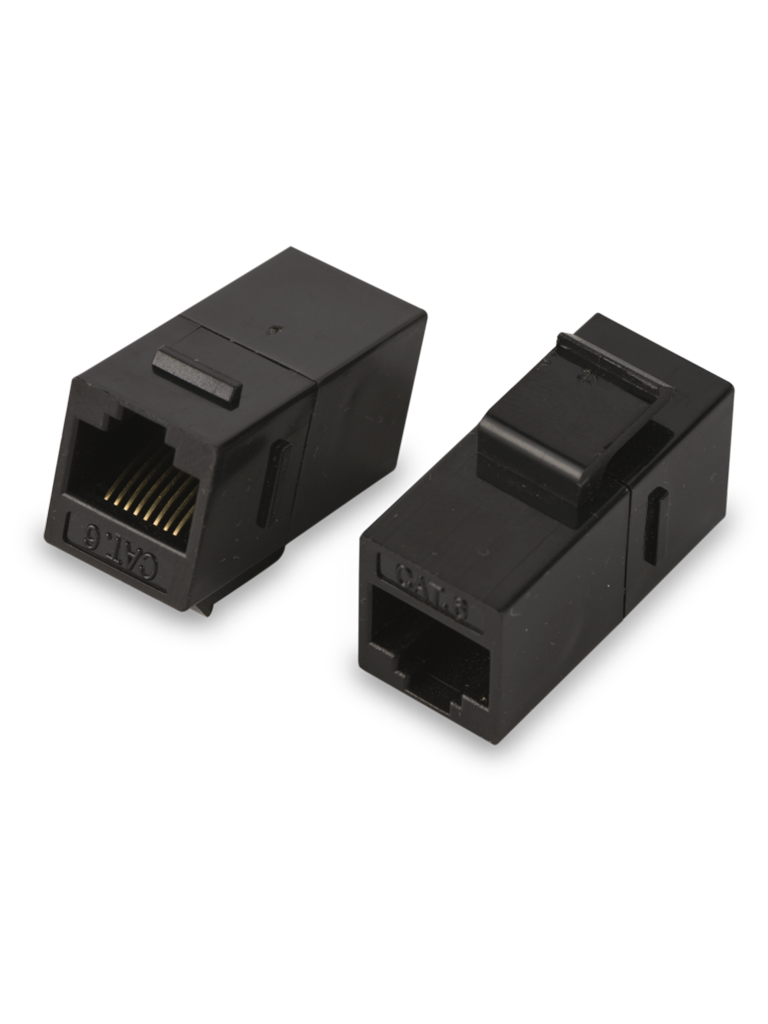 [M226] SAXXON M226 - Cople RJ45 / RJ45 Hembra a RJ45 hembra / CAT 6 / Color negro