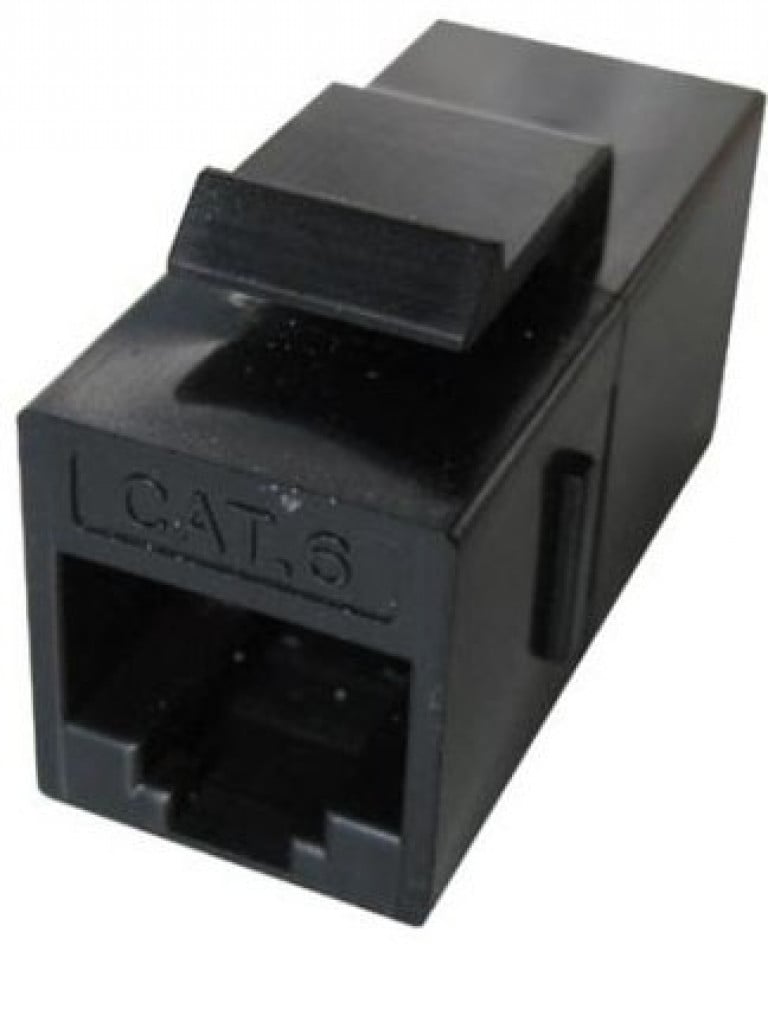 [C5U6RJ45BKS] TVC aC5U6RJ45BKS - Cople UTP / CAT 5E / Para cable UTP / Color negro