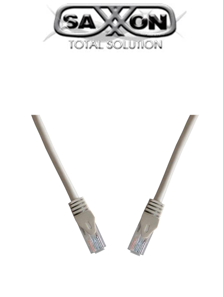 SAXXON P63UG- Cable patch cord UTP 3 Metros/ CAT 6/ Color gris