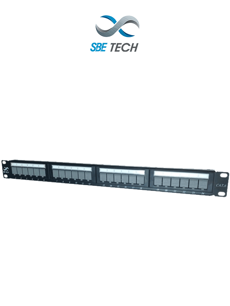 [SBE-PPC6-24] SBETECH PPC624P - Panel de parcheo categoría 6/24 puertos