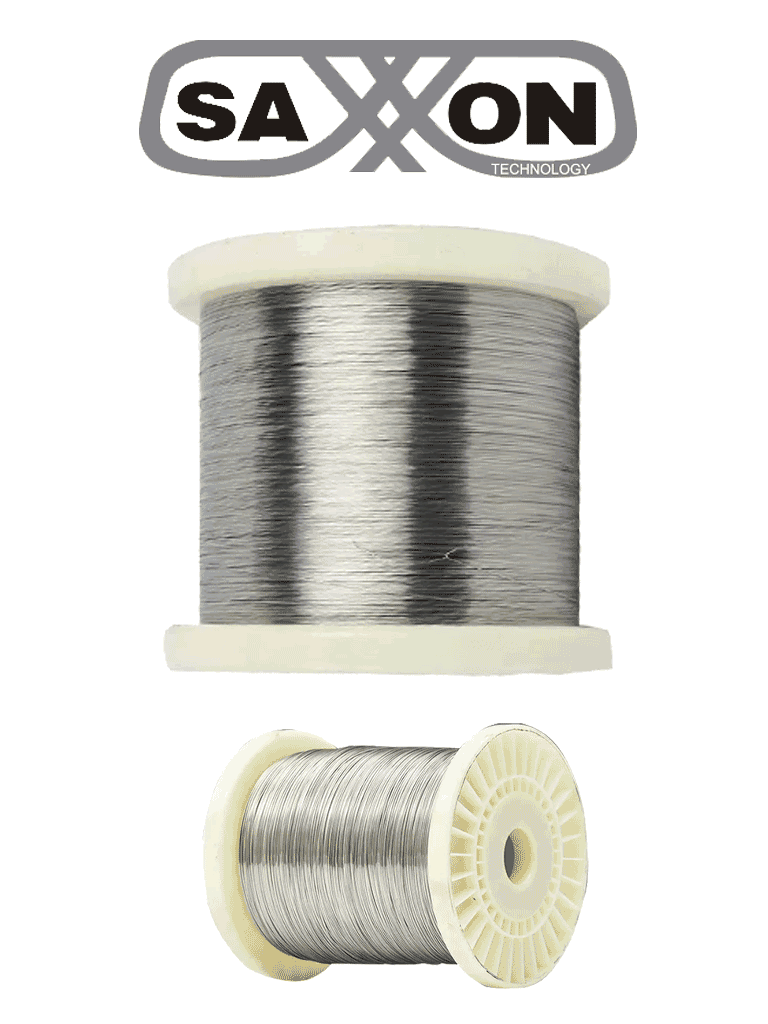 [OW-ALUWIRE] SAXXON ALUWIRE - Bobina de alambre de aluminio calibre 16 AGW / de 1.29 mm ideal para líneas de cerco eléctrico de Yonusa / Resistente a la corrosión, ideal para ambientes extremos / Hasta 500 mts lineales #Y1