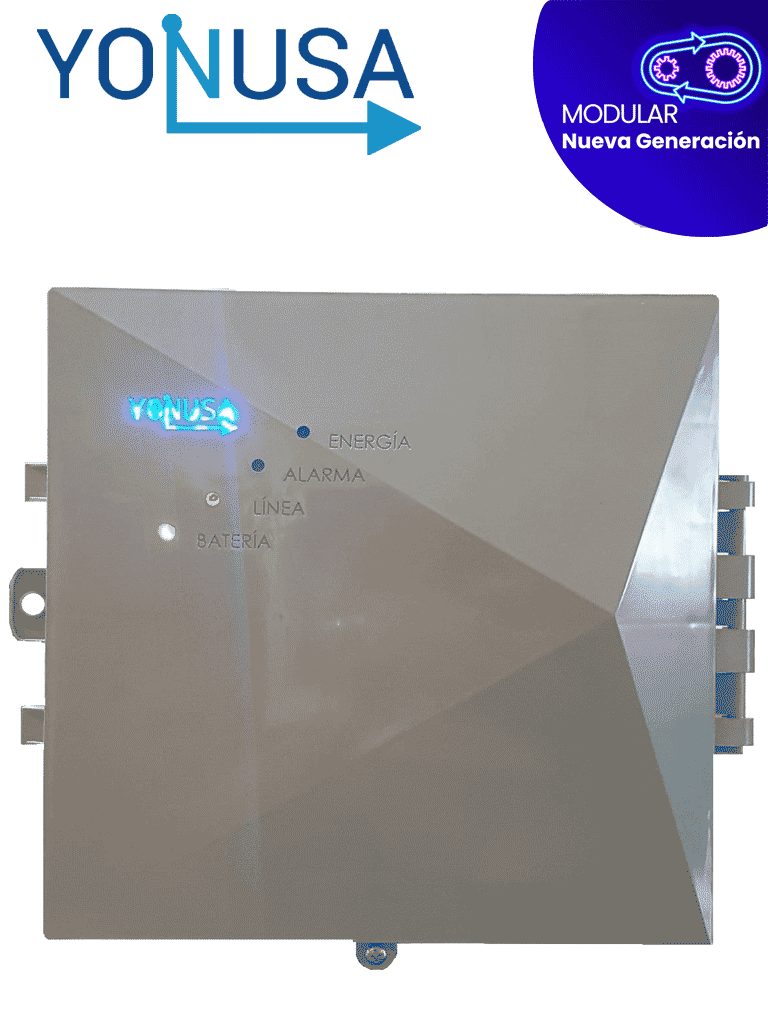 YONUSA EYM12000127NG - Energizador Modular para Cercos Eléctricos, Salida de Hasta 12,500 V, Alcance de 2,500 Metros Lineales (500 Metros en 5 Líneas), Alimentación 110/220 VAC, Compatible con Módulo WiFi, Bajo Consumo #YONSPFM