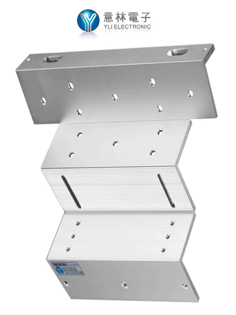 YLI MBK280ZL - Soporte de Electroiman para puerta con Apertura Interior/ 280 Kg/ Tipo ZL/ compatible con YM280, No es compatible con serie N