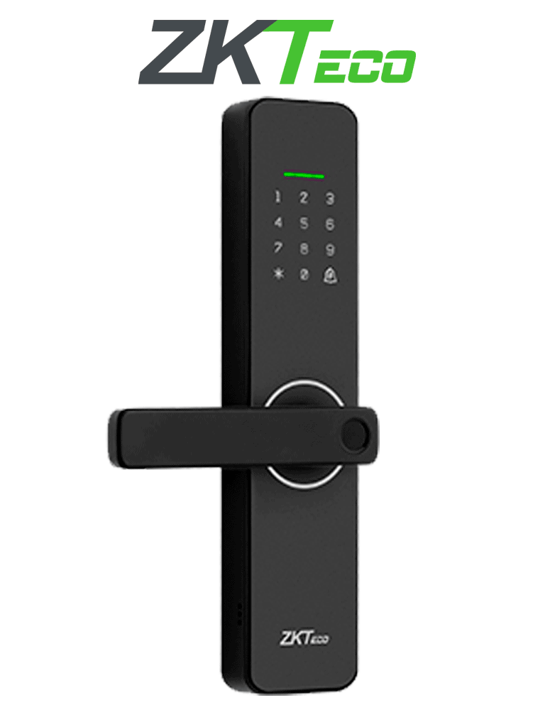 ZKTECO ML100 - Cerradura inteligente bidireccional con sensor de huella digital / Codigos aleatorios con app / 300 usuarios / WiFi / Compatible con ZSmart #CERR