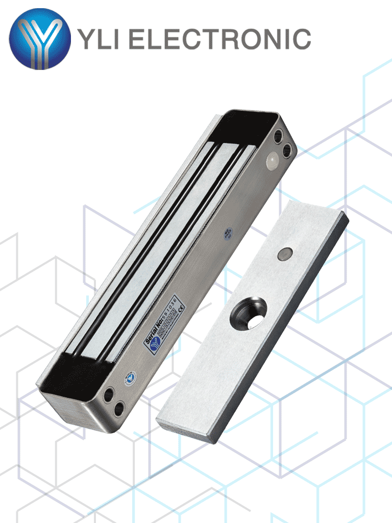 [YM-280W(LED)] YLI YM280WLED - Cerradura Magnética para exterior IP68 con LED / Fuerza de Sujeción 280Kg /600Lb / Voltaje Dual 12v/24 VDC #HD5