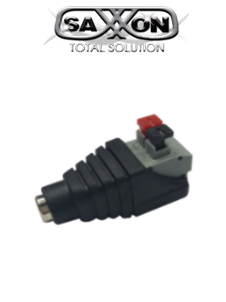 [PSUBR17H] SAXXON PSUBR17H - Bolsa de 10 Adaptadores Hembra Tipo Jack Polarizado de 12 Vcc/ Terminales de Presion/ Facil Instalación/