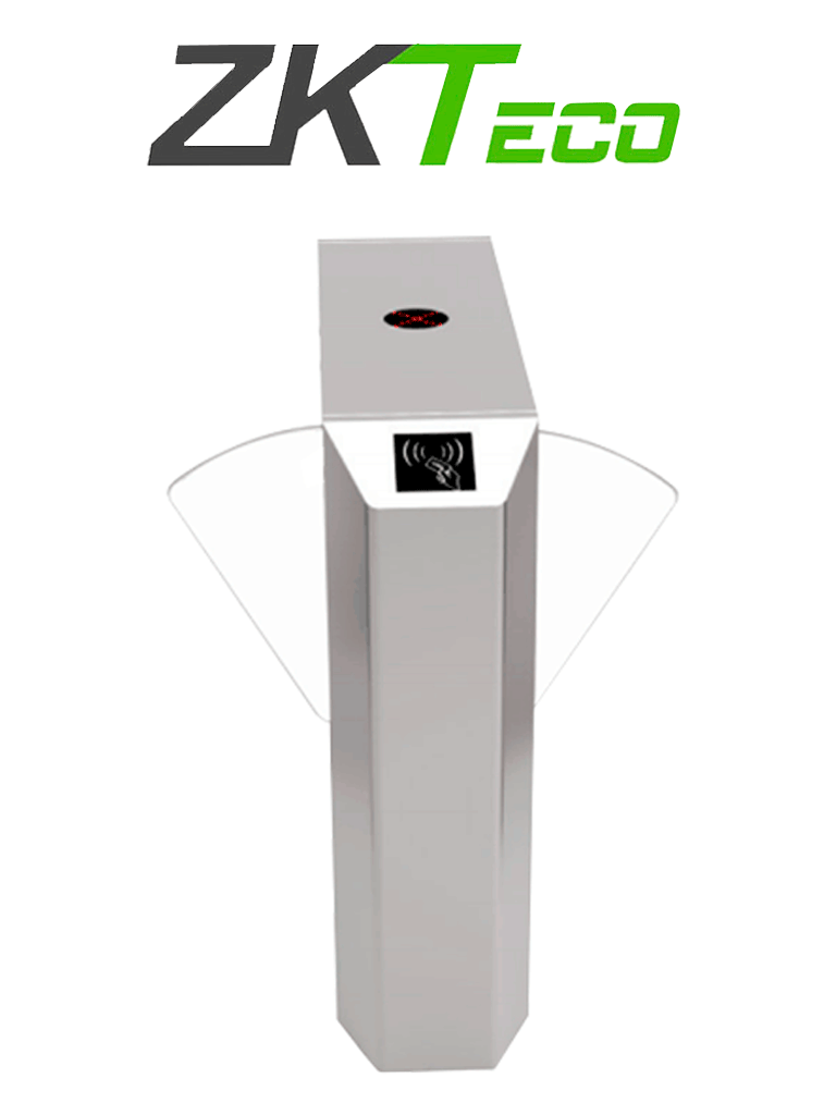 ZKTECO FBL220 - Barrera Peatonal de Aleta Bidireccional/ Acero SUS304/ Aletas de Acrílico / Infrarrojo de Seguridad/ 110V/ 5 millones de Ciclos/ 30 Personas x Min/ Carril 58 cm/ No cuenta con Lectores y Panel (REQUIERE BARRERA FBL200) #ZKB