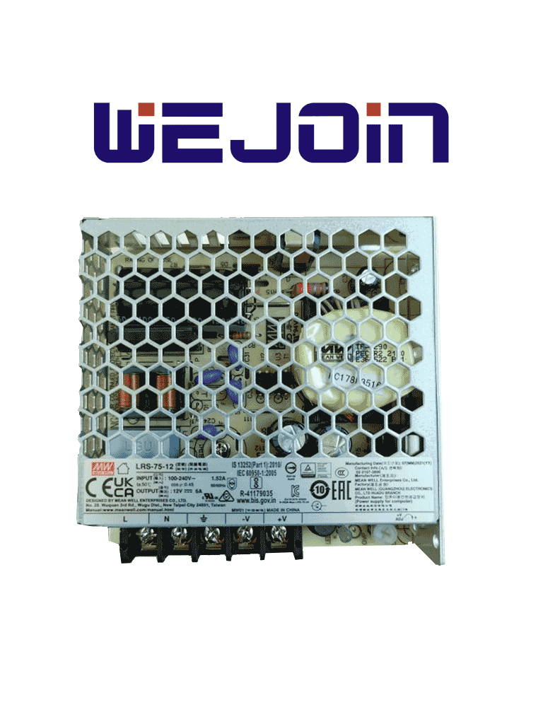 WEJOIN WJTSPWRSPPLY - Fuente de Poder para Torniquetes Peatonales Wejoin